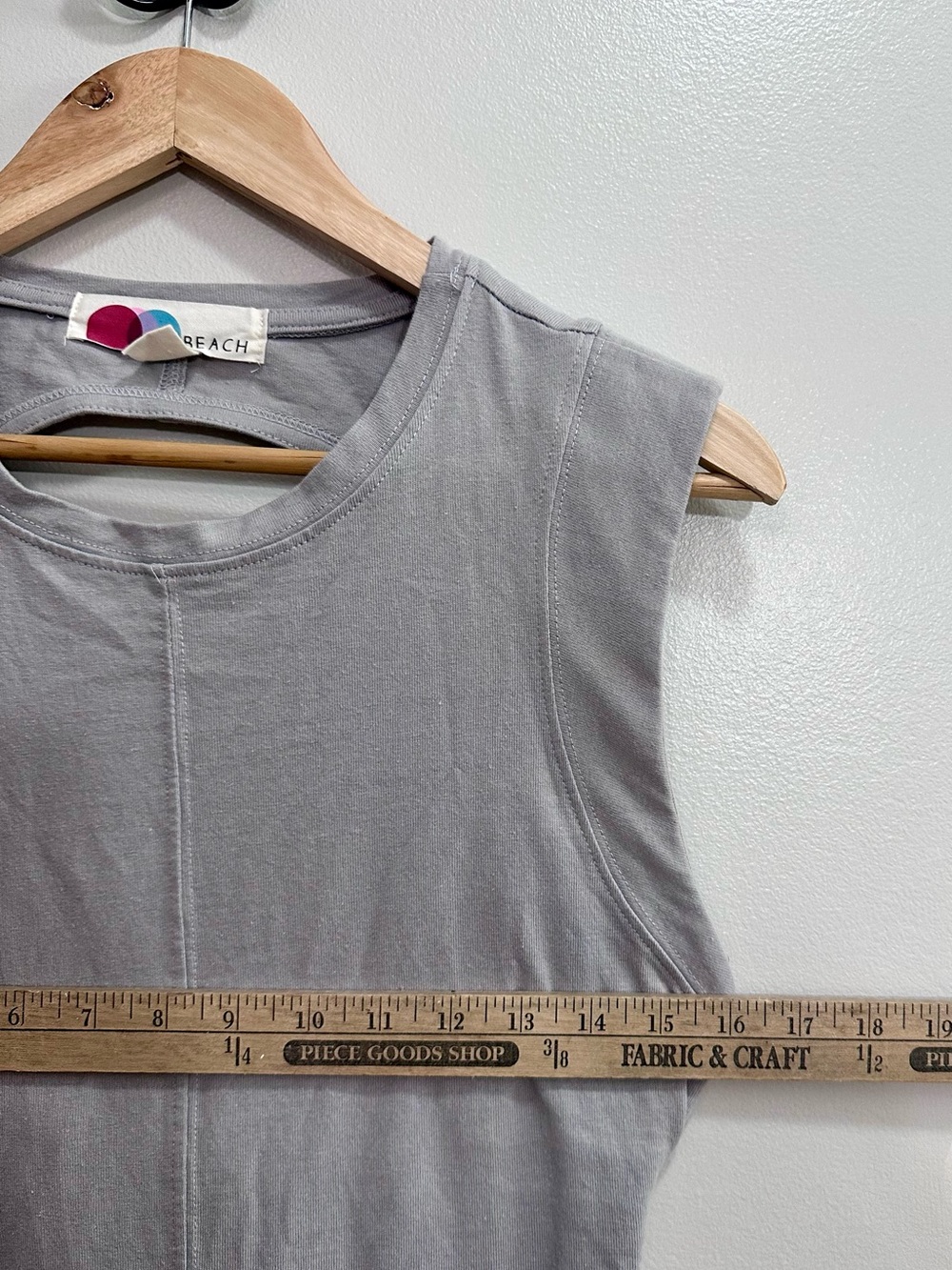 Free People Beach "Simone" Midi Dress in Gray Minimalist Size XS - Picture 11 of 11